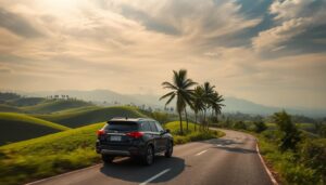 Scenic road trip views in Bangladesh