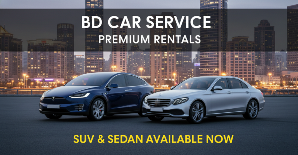 Rent a Car Price List in Dhaka 2026 or simply Rent a Car