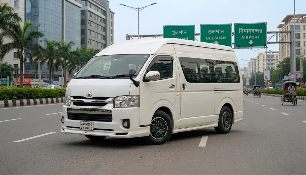 Toyota Hiace Grand Cabin rent in Dhaka