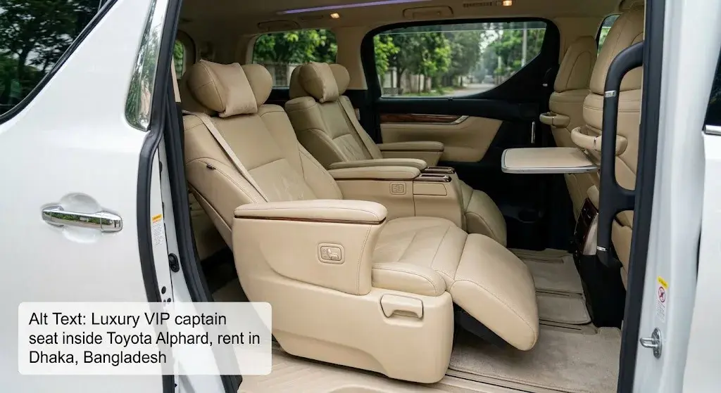 Toyota Alphard rent in Dhaka