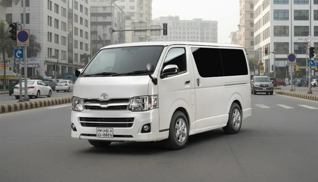 Toyota Hiace rent in Dhaka
